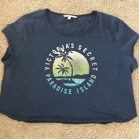 Victoria Secret vintage cropped logo tee - Picture 8 of 11